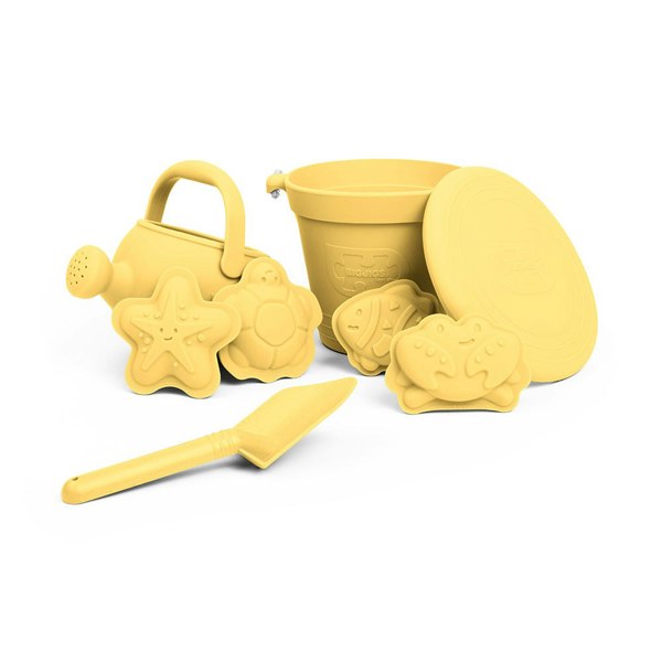 Bigjigs Toys 335HY Honey Yellow Silicone Beach Toys Bundle (5 pieces)