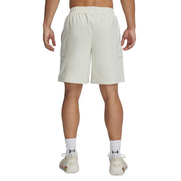 Under Armour Mens Water Repellent Basketball Shorts - White - 