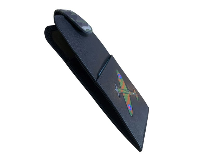 Mala Leather Spitfire Plane Leather Glasses Case – Wide Fit