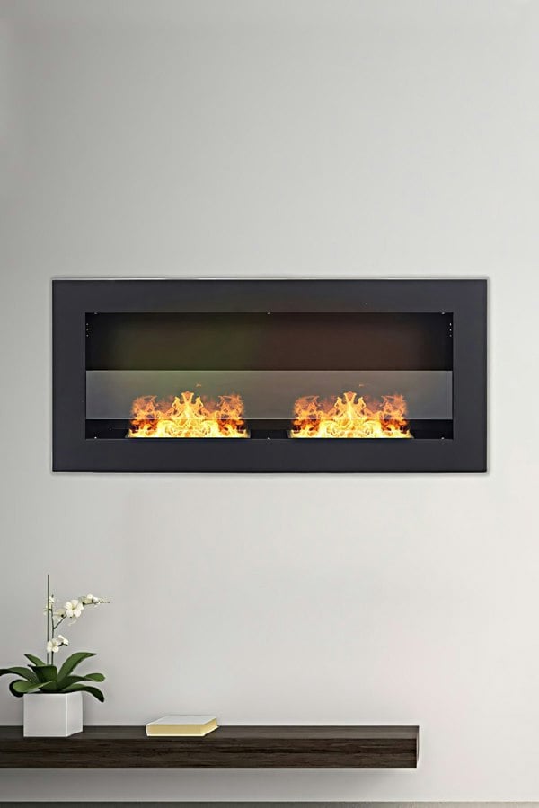 Living and Home 35 Inch Bio Ethanol Fireplace