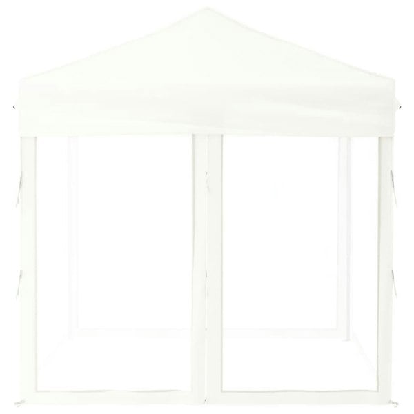 Berkfield Folding Party Tent with Sidewalls White 2x2 m