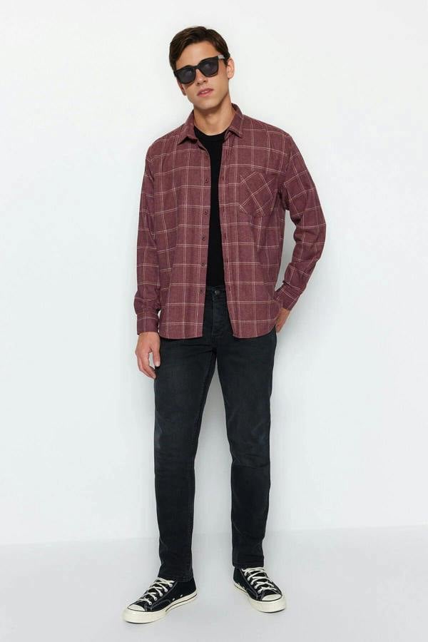 WOVCOR Lumberjack Argyle Men’s Shirt with One Pocket