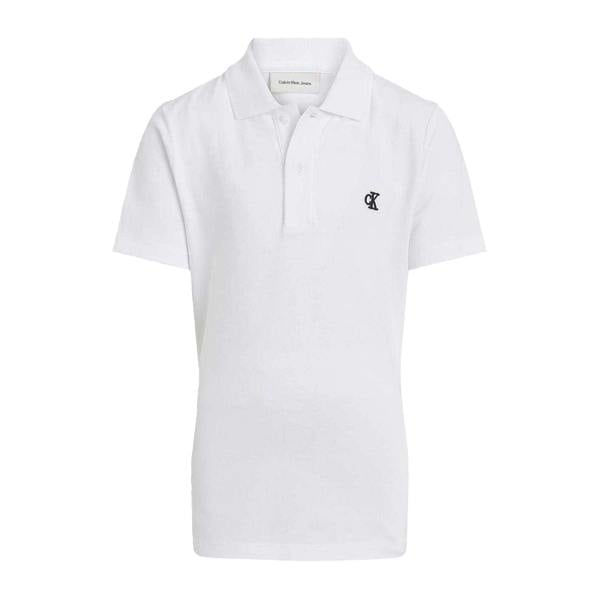 Calvin Klein Boys Regular Short-Sleeved Polo Shirt - White - 