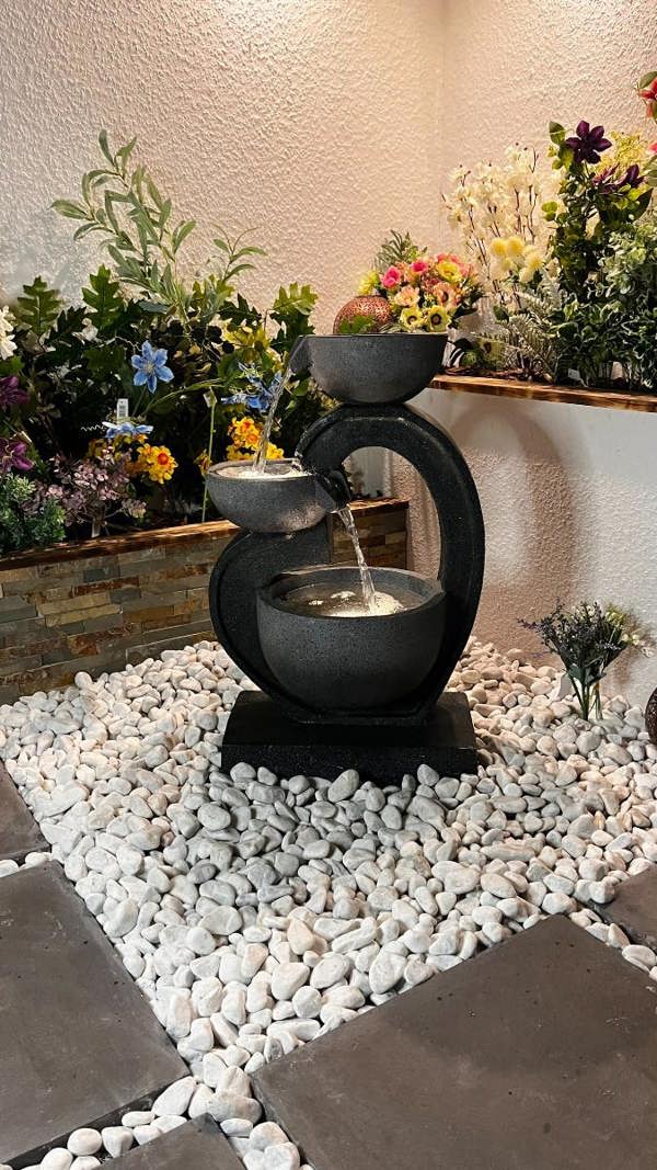 Tranquillity Water Features Fantasy Falls Contemporary Solar Water Feature