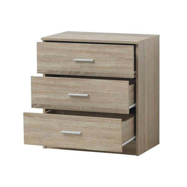 Timber Art Design Rio Costa Chest 3 Drawers Bedroom Living Room Storage