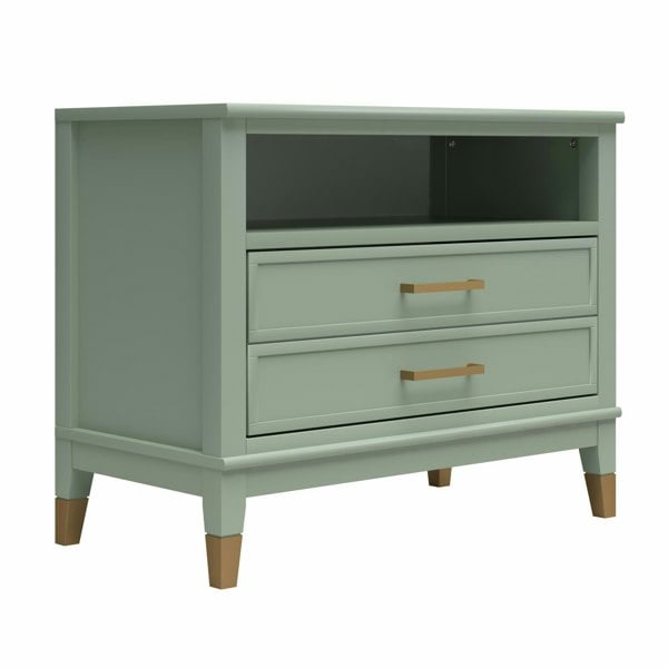 Dorel Home Westerleigh Wide Nightstand Pale Green