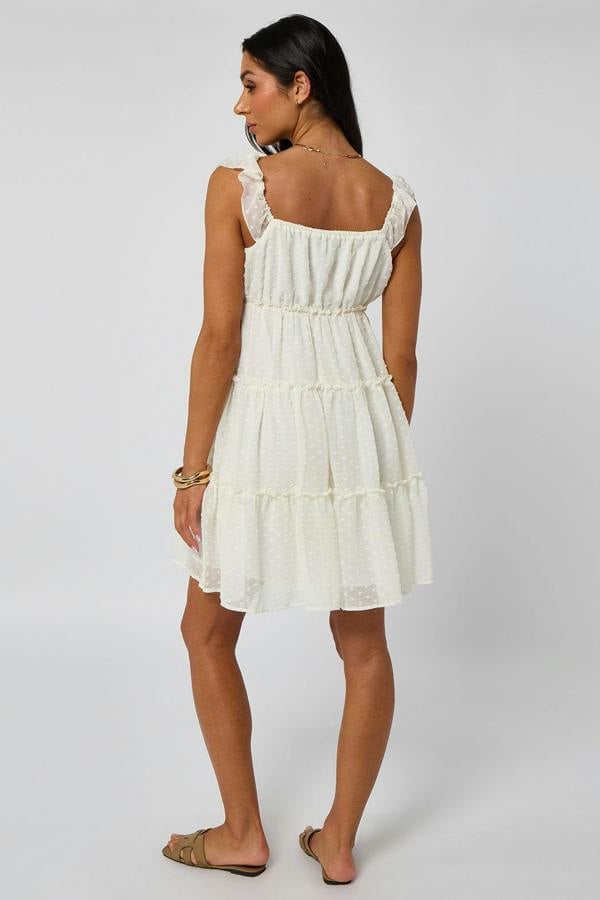 Urban Bliss Tiered Ruched Ruffles Mini Dress