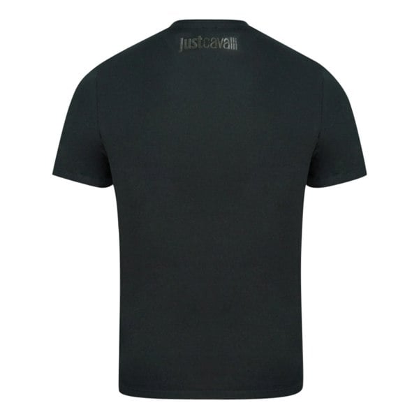 Just Cavalli Fading Logo T-Shirt - Black