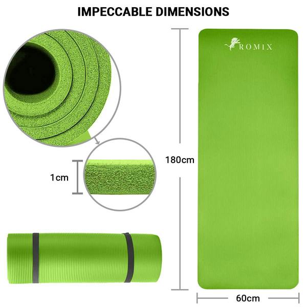 ROMIX Yoga Mat 15MM Black