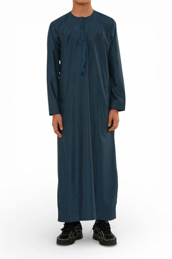 Infinity Leather Kids Boys Ramadan Eid Moroccan Jubba Robe Djellaba Thobe - K-TT008