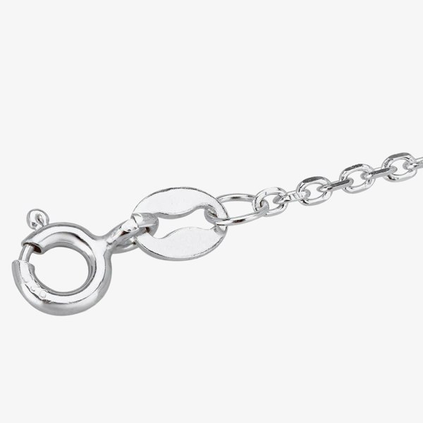 T. H. Baker Engravables- Silver Medium Plain Heart Pendant P-4082