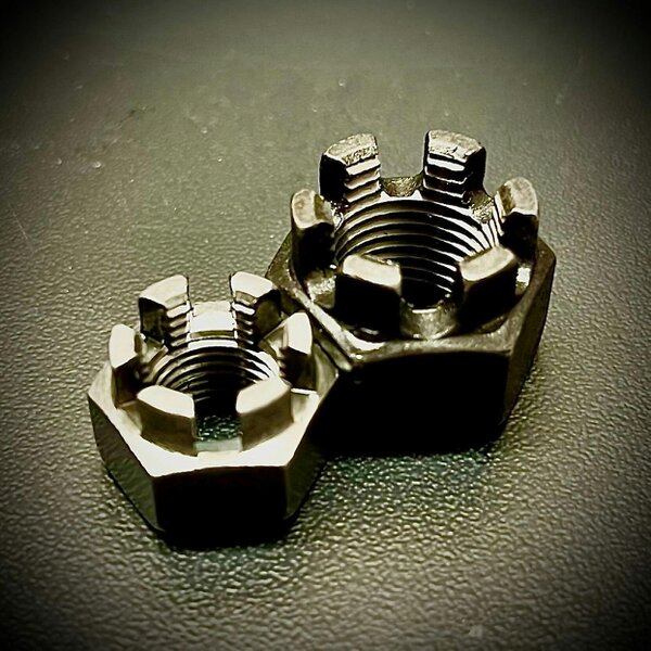 Fixaball Metric Fine Pitch Castle Nuts Self Colour Grade 6 DIN 935