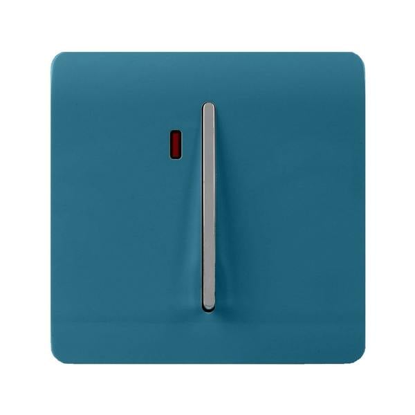 Trendi Switch 1 Gang 20 Amp Heavy Duty Rocker Switch in Ocean Blue