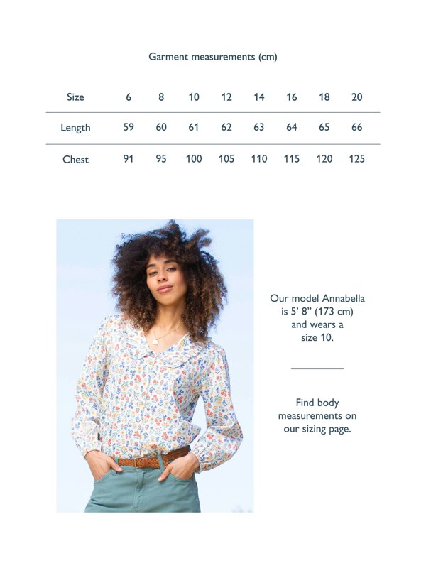Kite Organic Crendell Dolly Collar Twill Blouse
