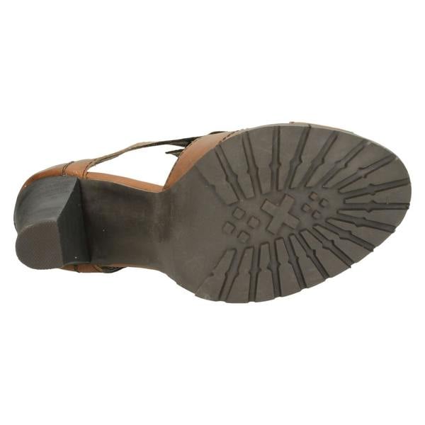 Ladies Barricci Side Cut Out Peep Toe Heels