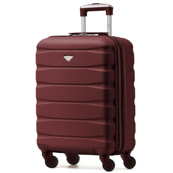 Flight Knight 55x40x23cm Lightweight 4 Wheel Cabin Carry On Suitcase
