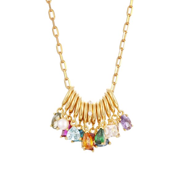 Gold Trip April Birthstone Necklace
