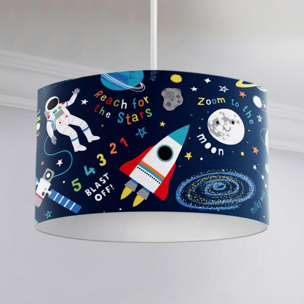 Space Explorer Ceiling Lampshade Lampshade - Happy Linen Company