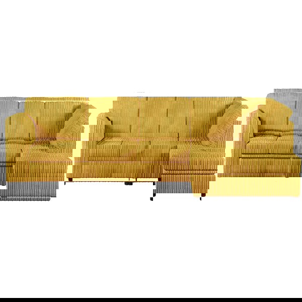 Furnishings For Less Luxor Full Cord Fabric 5 Seater Corner Sofa Full Back