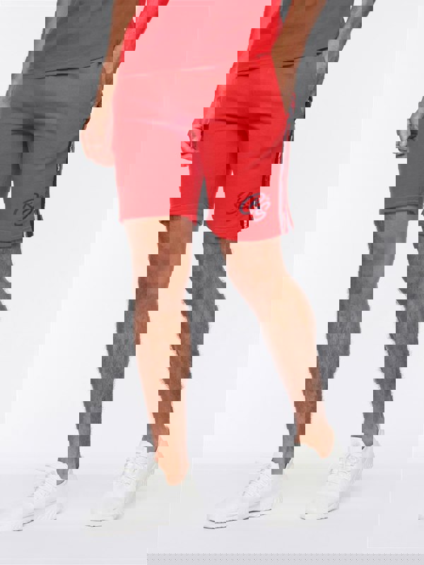 Crosshatch Mentella Polo/Shorts Set Red