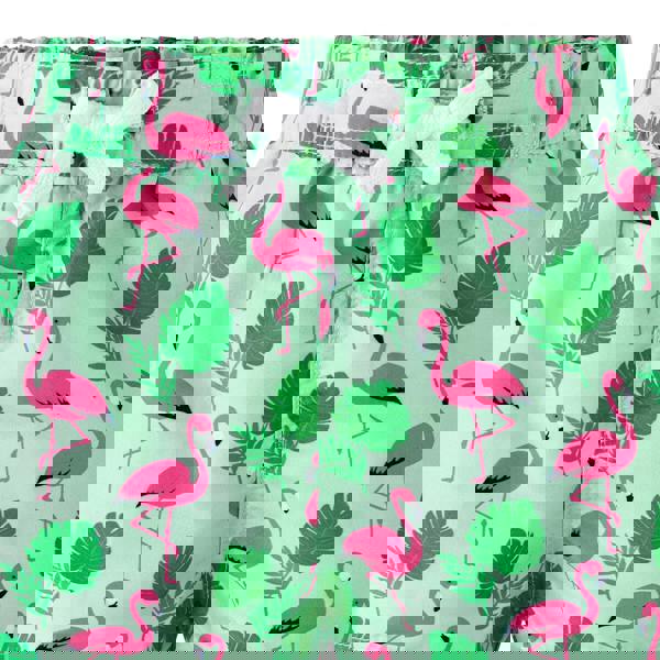 Rachel Riley Green Flamingo Swimshorts