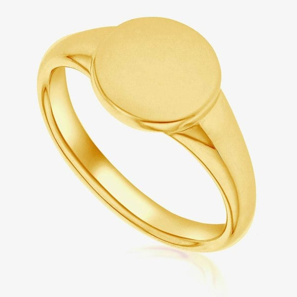 T. H. Baker Gold Plated Sterling Silver Signet Ring 8.81.0390