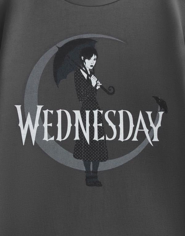 Vanilla Underground Wednesday Girls Grey Moon Sweatshirt