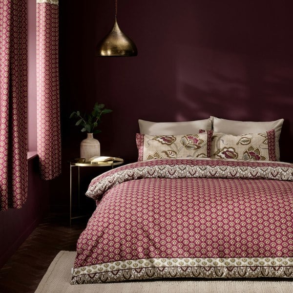 Catherine Lansfield Kashmir Paisley Floral Reversible Duvet Cover Set