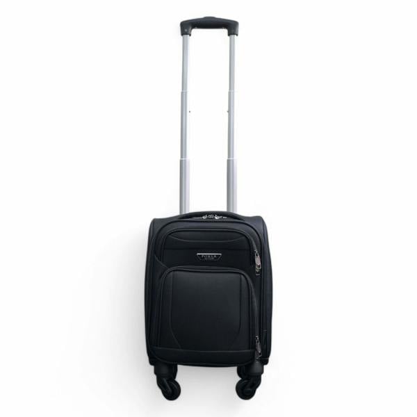 Infinity Luggage Soft Shell Lightweight Nylon Suitcase Set 4 Wheel Travel Case Holiday Bags