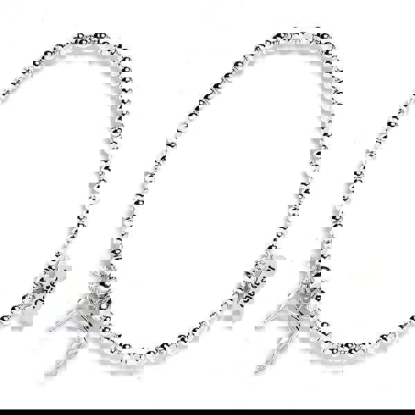 Greyhound Silver Ball Bead Bracelet - Personalised - MYLEE London