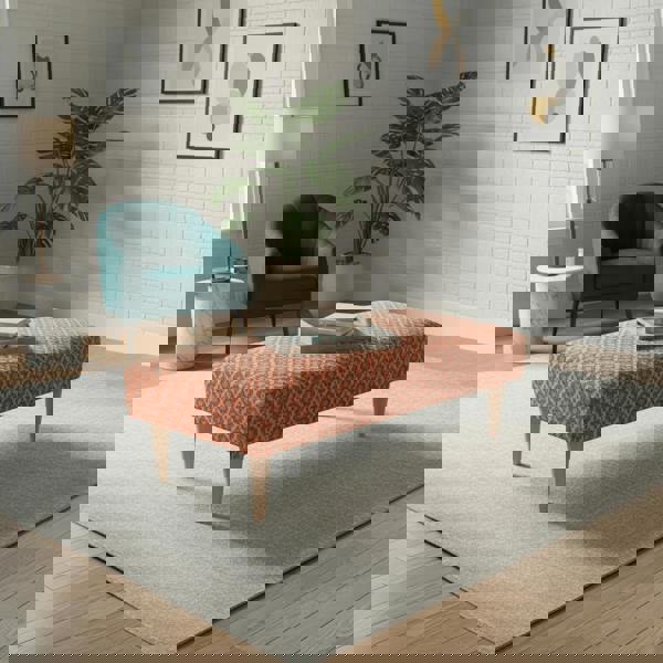 Luxury Hand - stitched Detail Seating Ottoman Bench – Multi - Functional Coffee Table - ISTOOLS