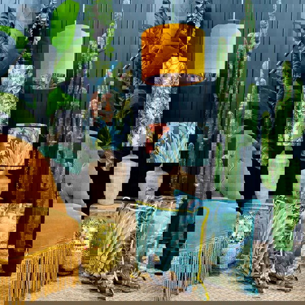 Love Frankie Flint Big Cat Velvet Tube Lampshade