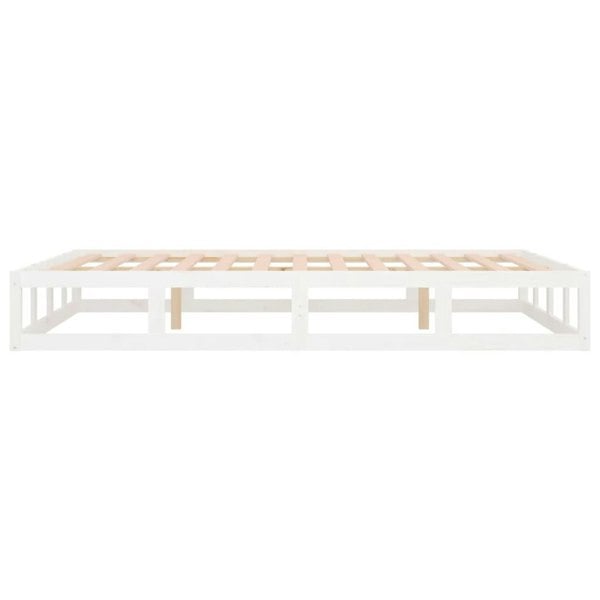 Berkfield Bed Frame White 160x200 cm Solid Wood