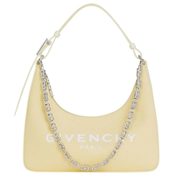 Givenchy Small Moon Cut Out Hobo Bag - Pale Yellow