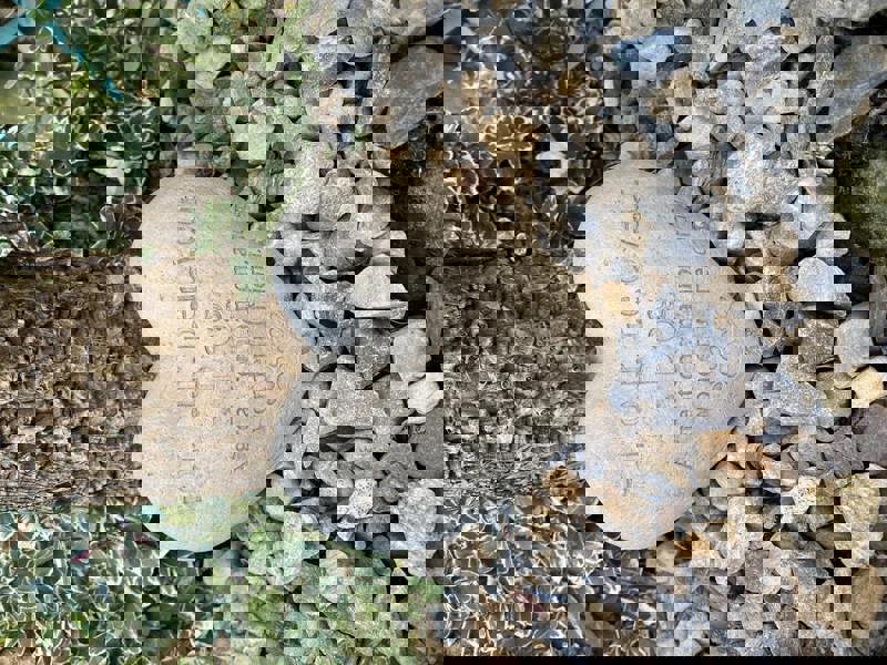 Beloved Dog Heart-Shaped Pet Memorial