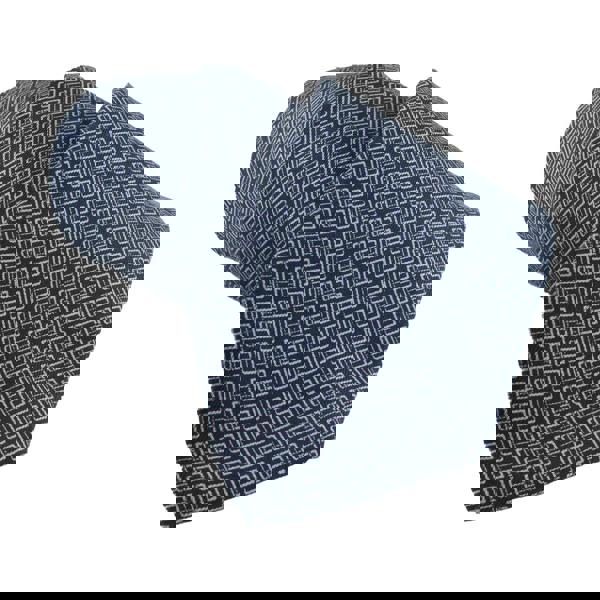 Dunhill Harness Buckle Pattern Silk Tie in Ink Blue