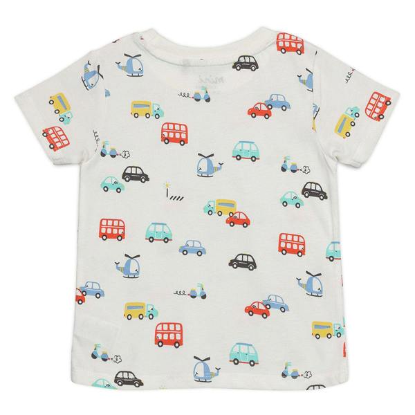 Mini Cuddles Baby Boys 3pk Printed T-Shirts, Multicolour