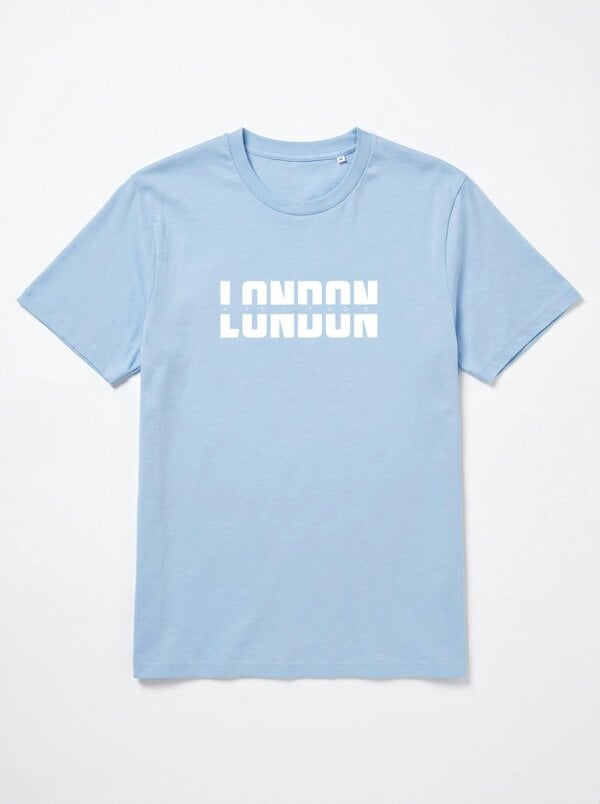 London Attitude Essential Split Graphic Premium Organic Cotton T-Shirt