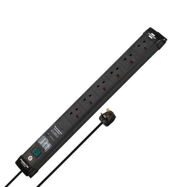 Brennenstuhl Premium-Line 6 Way Extension Lead - 60,000A Surge Protection - 3 Metre Cable