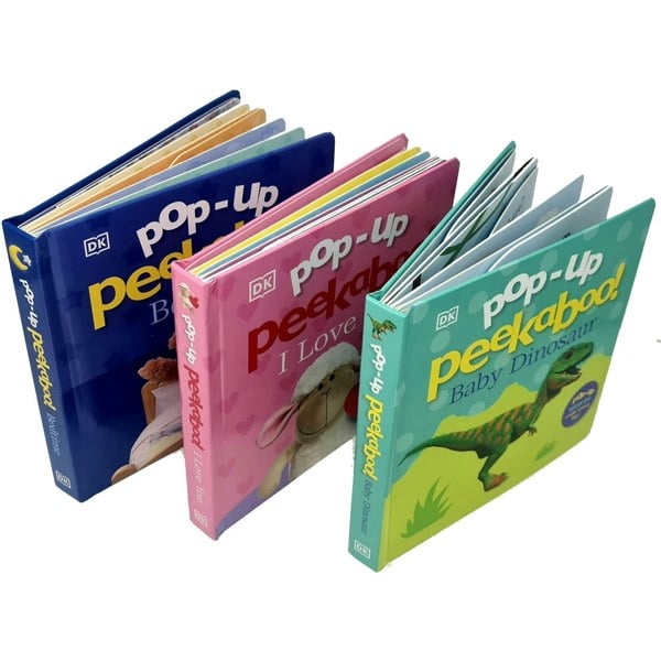 Pop-Up Peekaboo Collection 3 Books Set By (Baby Dinosaur, I Love You, Bedtime)