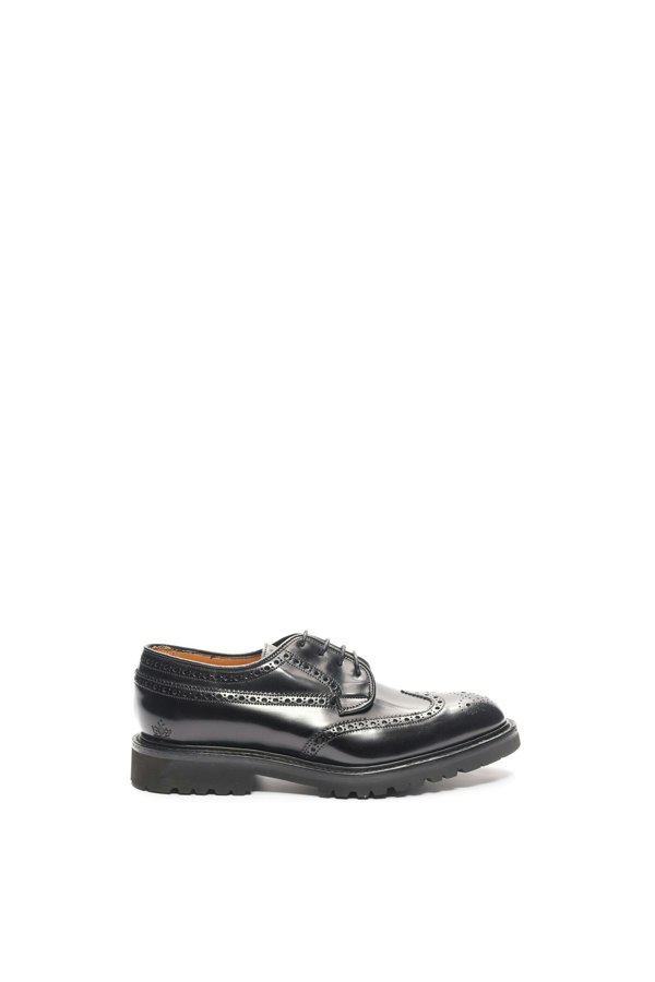 Macian Guinevere Brogue Derby Shoes - Black