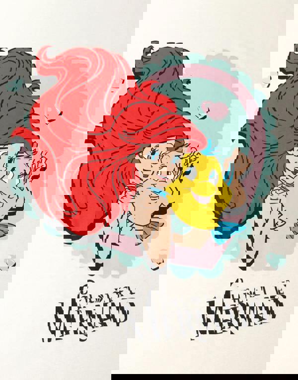 Disney Womens Beige The Little Mermaid Short Sleeve Long Leg Pyjama Set