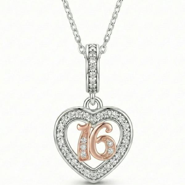 Parus Home Sweet 16 Birthday Sterling Silver Necklace For Girl