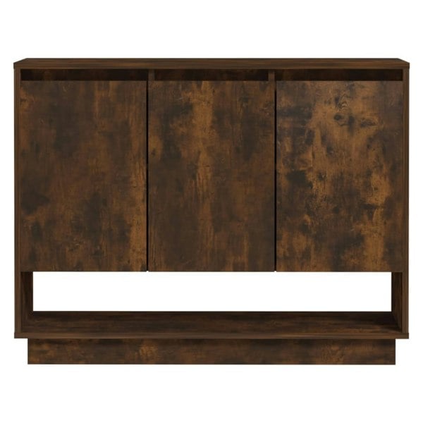 Berkfield Sideboard Smoked Oak 97x31x75 cm Engineered Wood