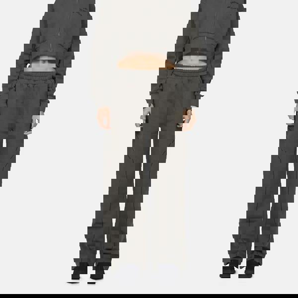 Good For Nothing Grey Coverlock Stitching Baggy Joggers - Grey Image 1