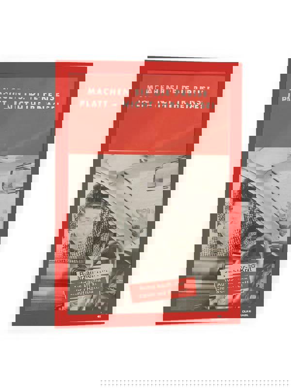 Durable DURAFRAME Self Adhesive Magnetic Signage Frame | 2 Pack | A4 Red