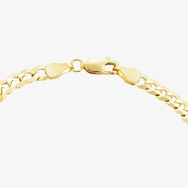 T. H. Baker 9ct Yellow Gold 7.5 Inch ID Curb Chain Bracelet SIDB-440-9Y-7.5