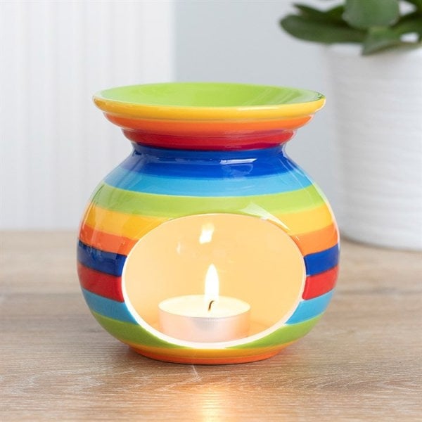 Serano Rainbow Stripe Oil Burner