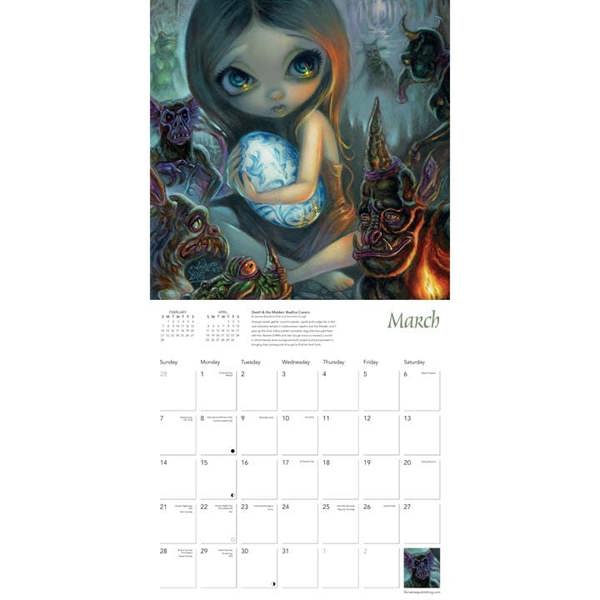 Jasmine Beckett Griffith, Strangeling Calendar 2027, Wall Calendars, Month To View, Art, Gift