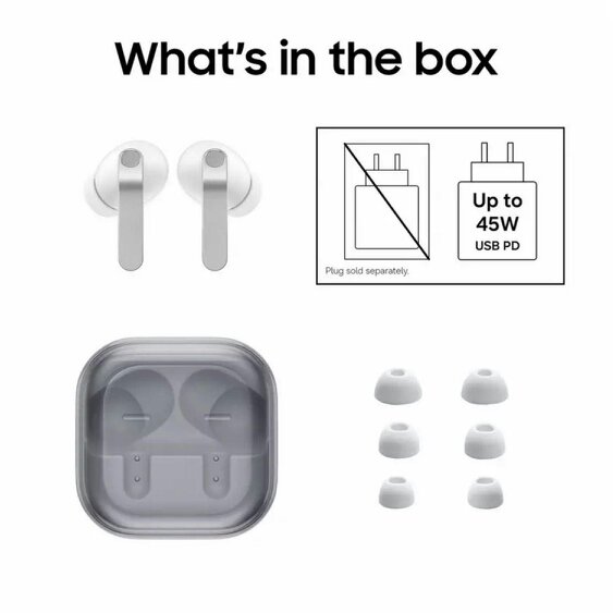 Samsung Galaxy Buds4 Pro White Wireless Headphones